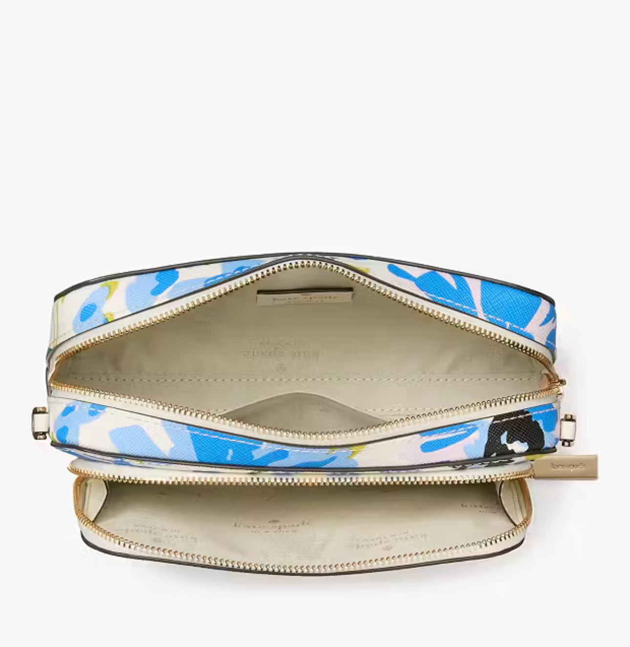 NWT Kate Spade Staci Floral Dual Zip Around Mini Crossbody/Clutch