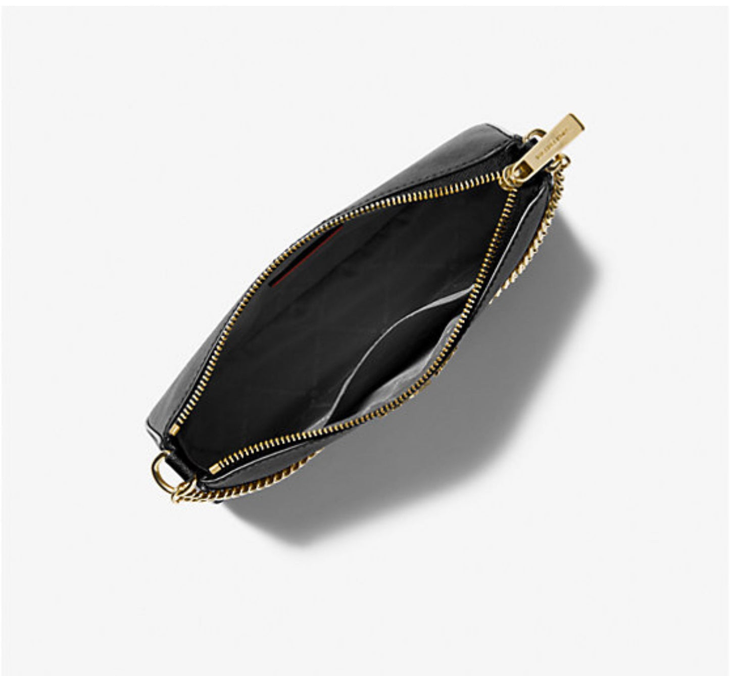 NWT Michael Kors Jet Set Medium Saffiano Leather Crossbody Bag In Black