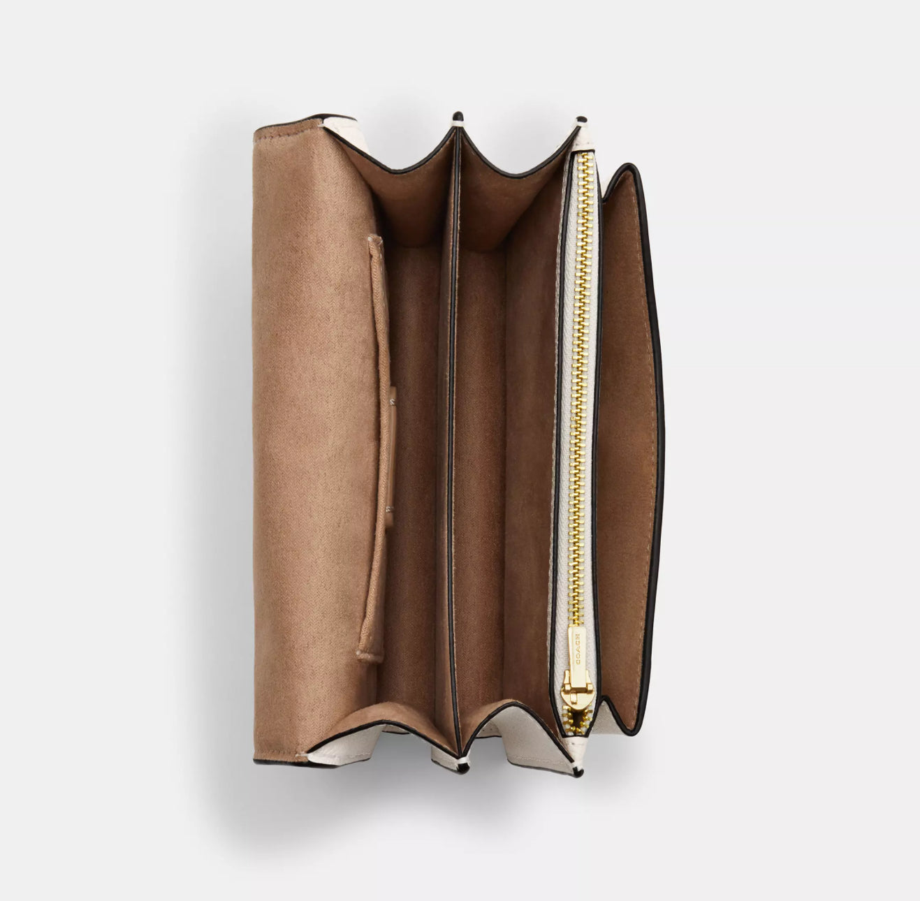 NWT Coach Mini Klare Crossbody Leather Bag In Gold/Chalk