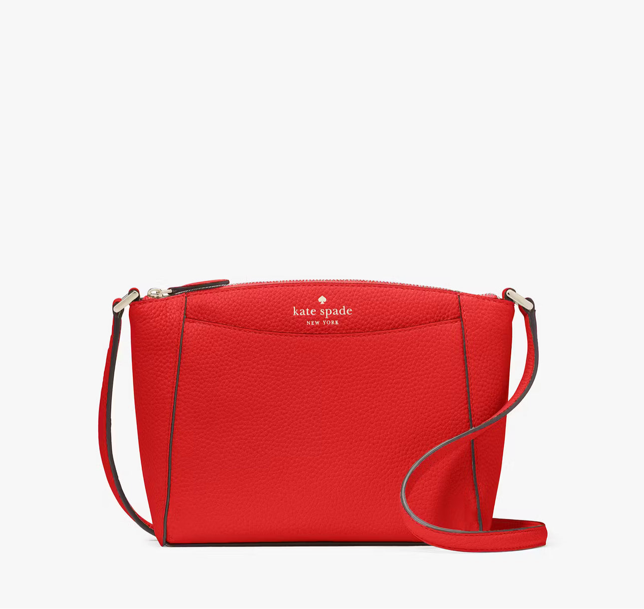 kate spade mini crossbody backpack New Kate Spade Monica Pebbled Leather Crossbody Red Jam