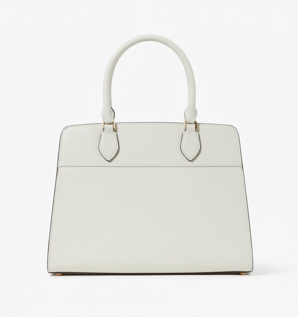 NWT Kate Spade Madison Medium Leather Satchel/Crossbody In Meringue