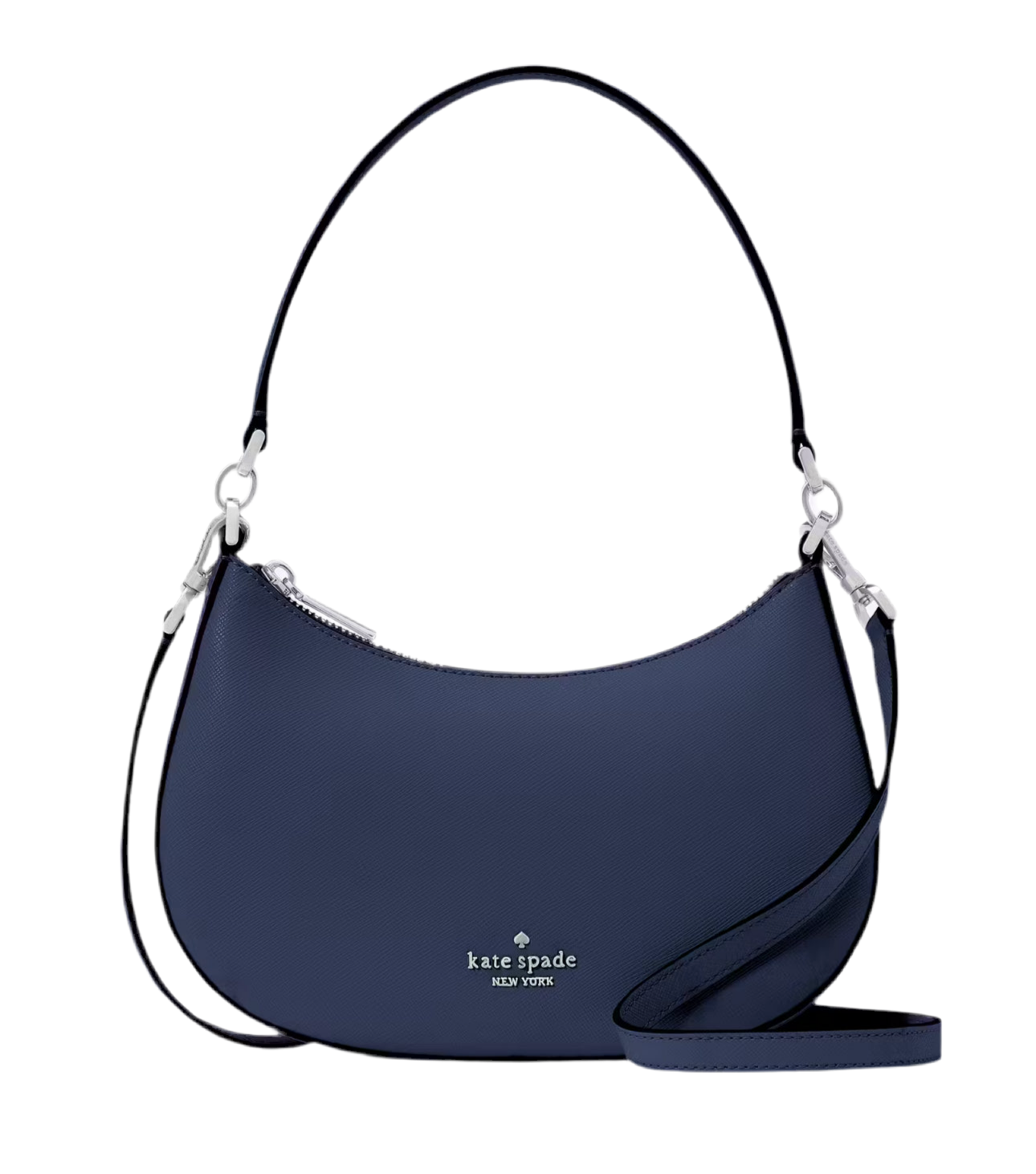 NWT Kate Spade Paige Convertible Medium Leather Crossbody In Navy
