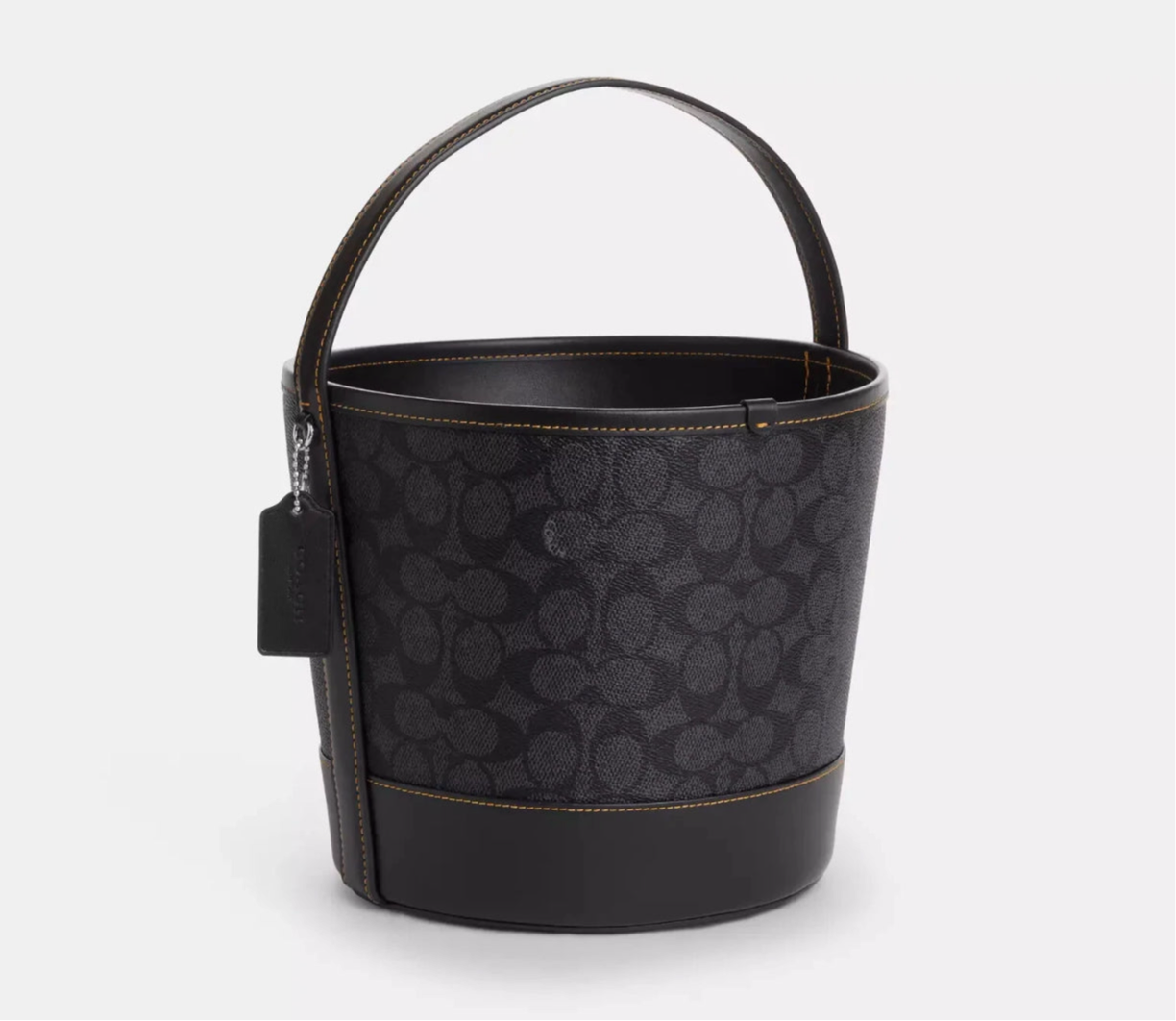 NWT Coach Trick Or Treat Bucket With Halloween Black Cat Moon & Stars