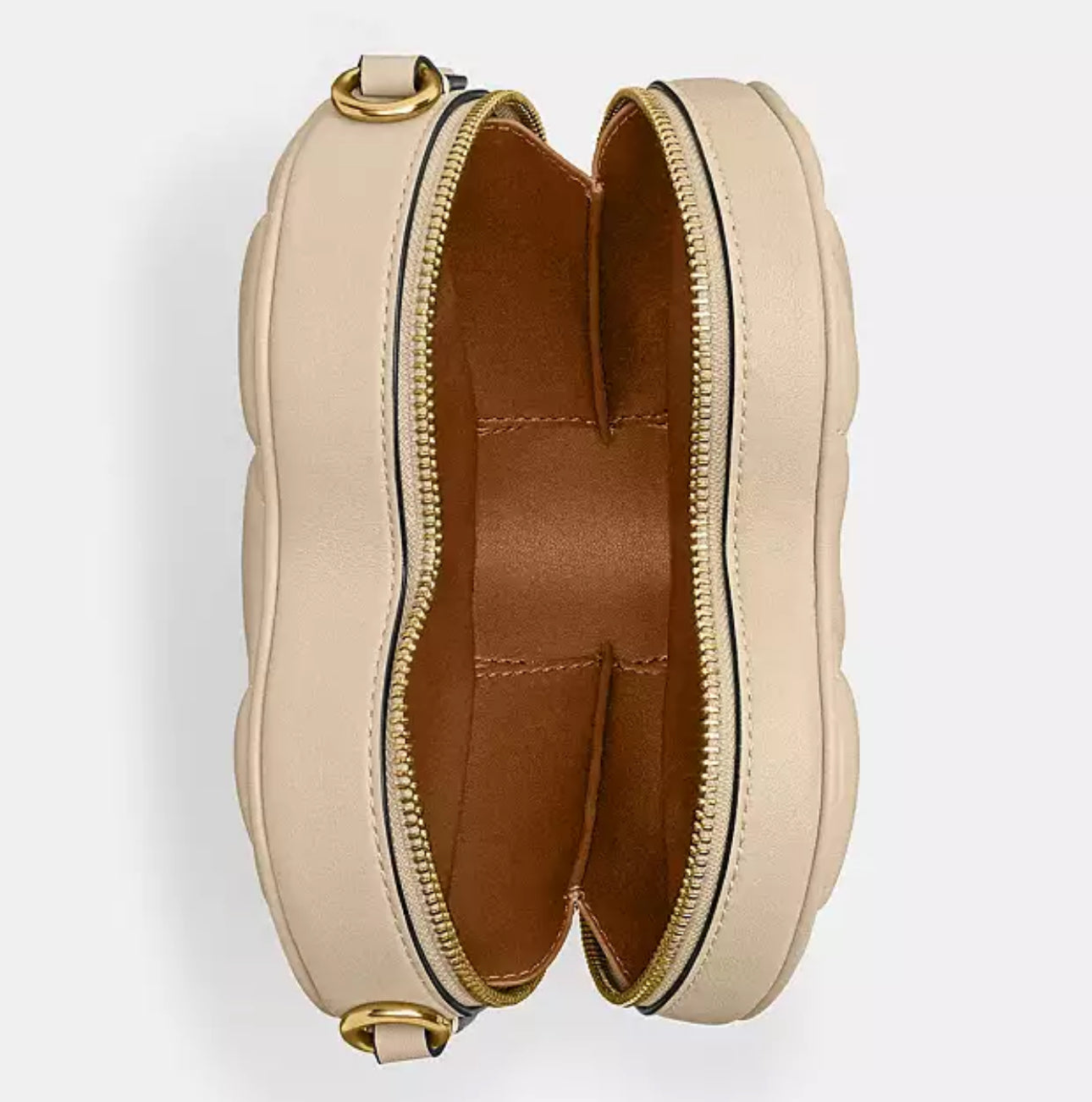 NWT Coach Heart Crossbody Leather Bag With Quilting