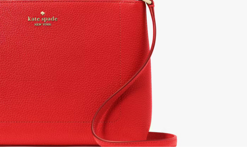 NWT Kate Spade Leila Medium Crossbody Leather Bag KG464 In Red
