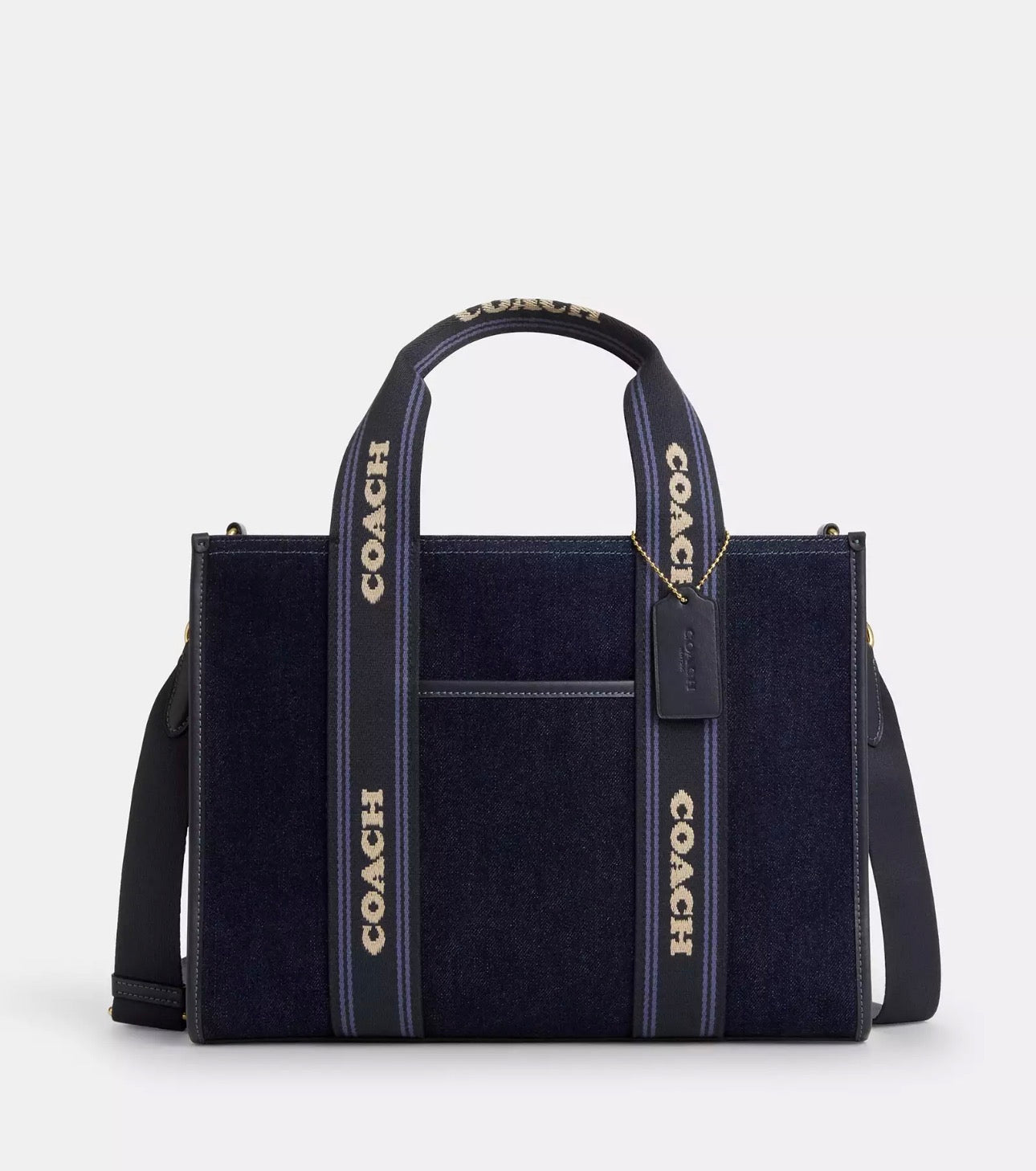NWT Coach Smith Tote Bag In Gold/Dark Denim Gold Multi – Ourbello