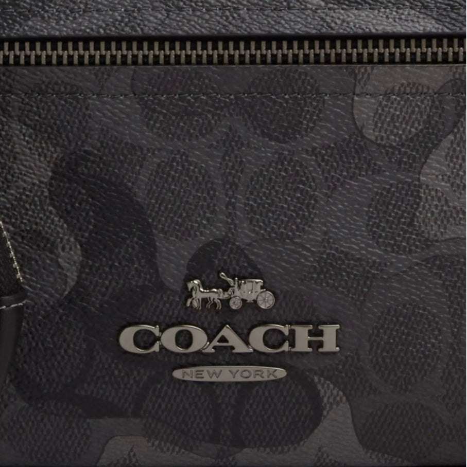 NWT Coach Unisex Elias Belt Bag In Signature Canvas In Camo Print