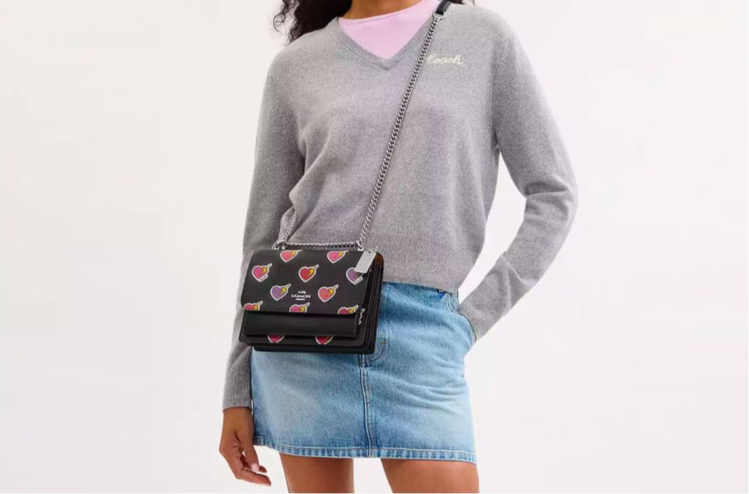 NWT Coach Medium Klare Crossbody Bag In Printed Coated Canvas & Leather