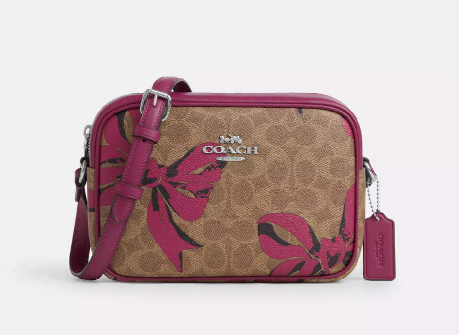 NWT Coach Medium Jamie Camera Bag In Signature Canvas & Leather