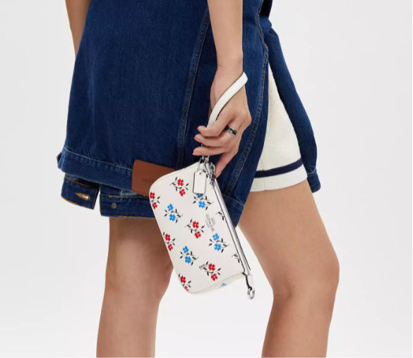 NWT Coach Leather Nolita 19 Shoulder bag/Wristlet with Floral Print
