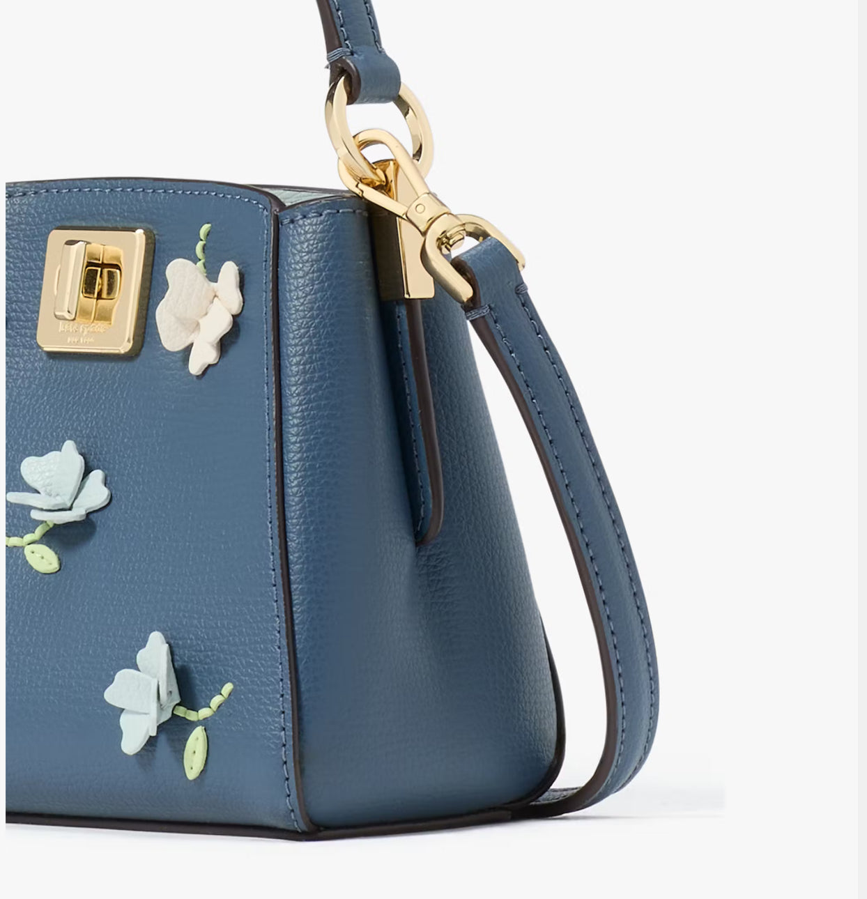 NWT Kate Spade Phoebe Floral Applique Mini Top Handle Crossbody