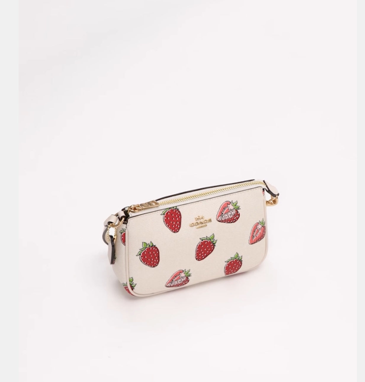 NWT Coach Nolita 19 Shoulder bag/Wristlet with Strawberry Print