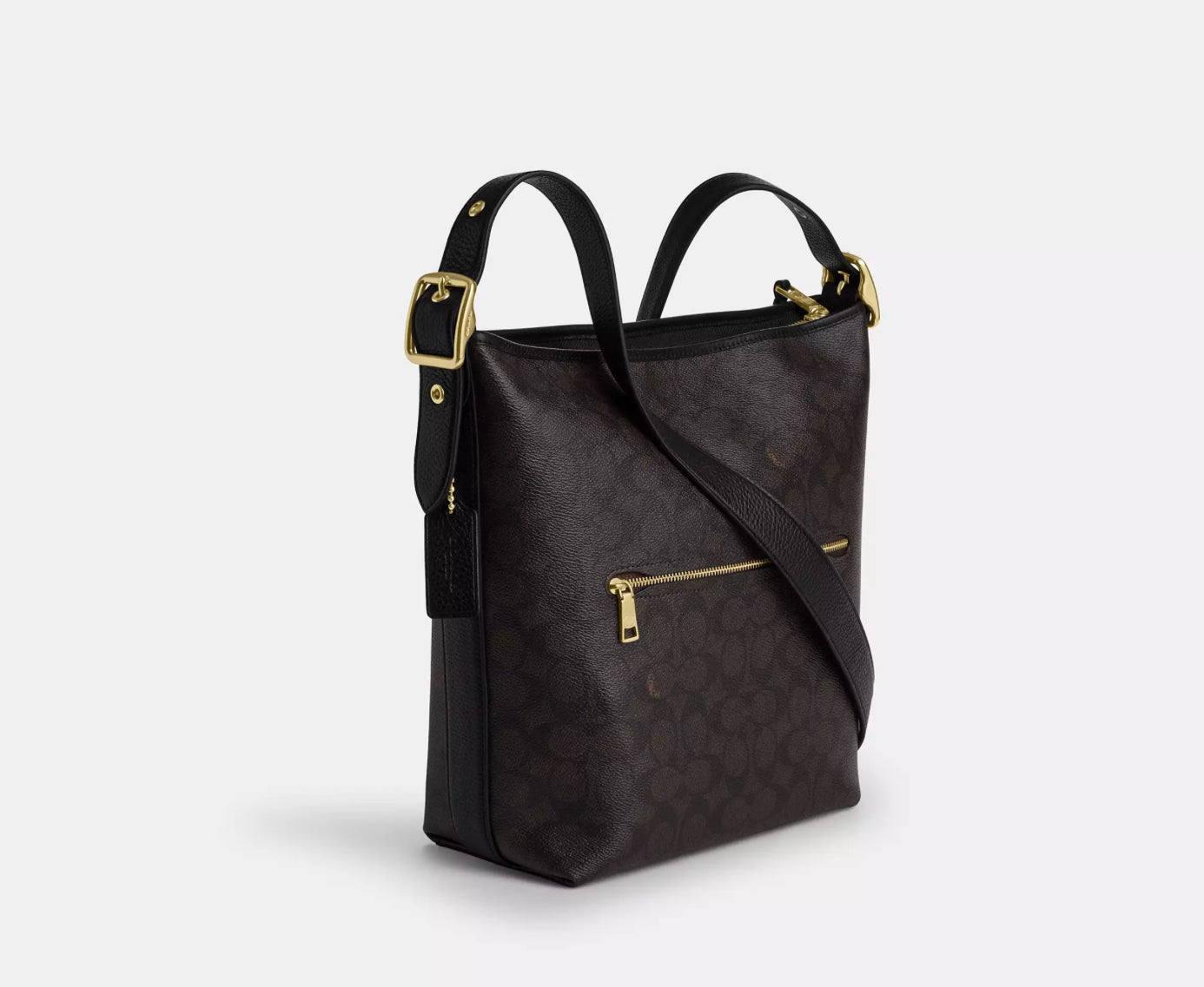 NWT Coach Val Duffel Bag In Signature Canvas & Leather
