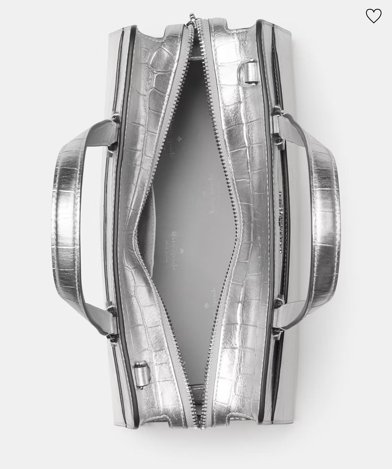 NWT Kate Spade Madison Metallic Croc Embossed Leather Medium Satchel