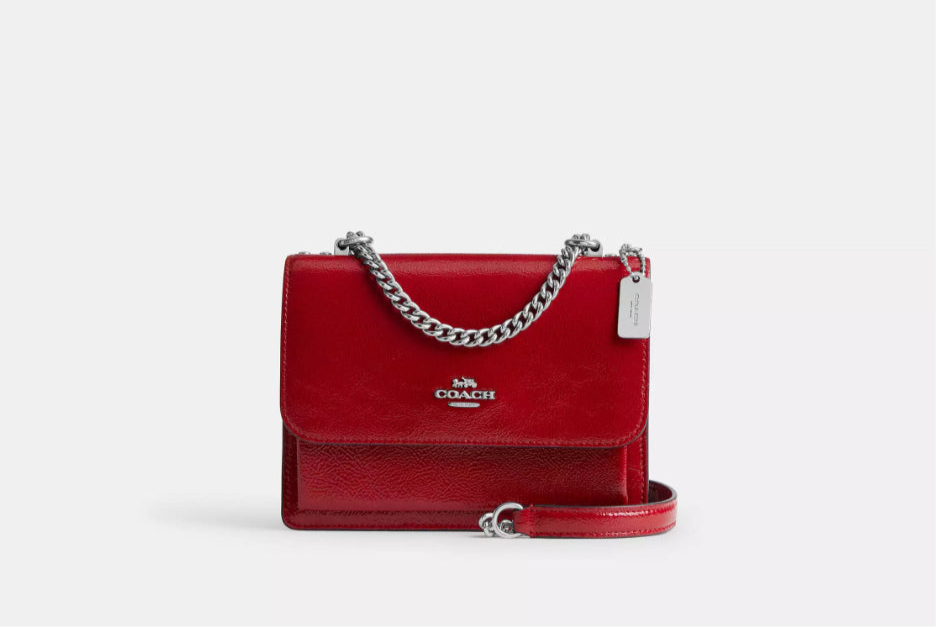 Coach Mini Klare Leather Crossbody Bag In Red Ourbello