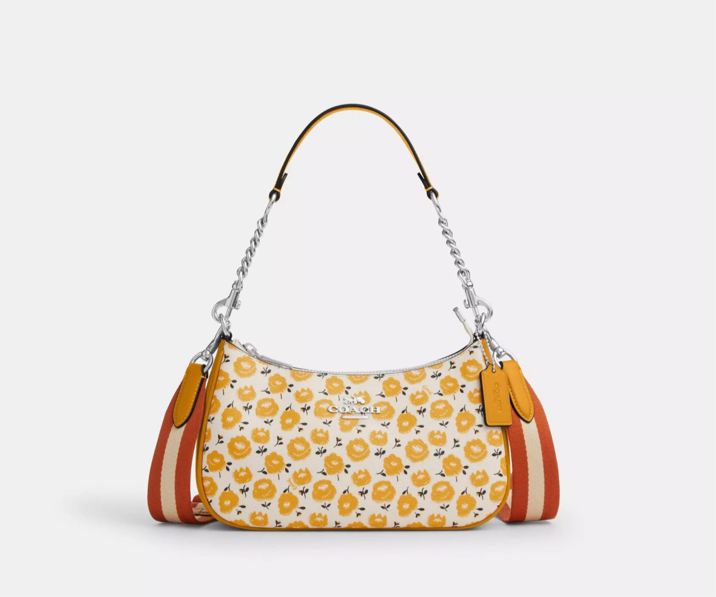 NWT Coach Teri Shoulder Bag With Floral Print – Ourbello NWT Coach Teri Shoulder Bag With Floral Print – Ourbello