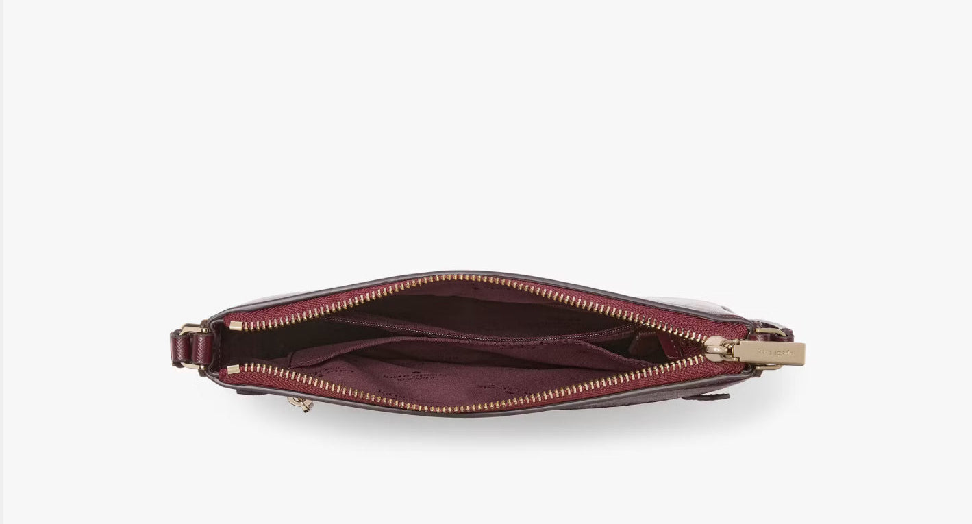 NWT Kate Spade Sadie Large Crossbody Leather Bag in Merlot