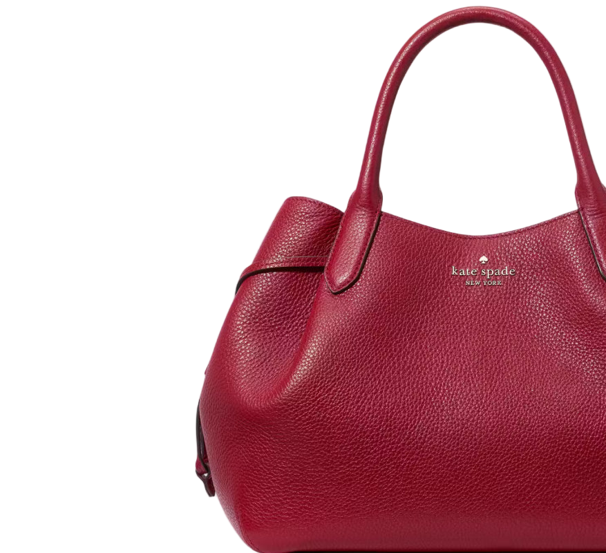 NWT Kate Spade Large Leather Dumpling Satchel In Red
