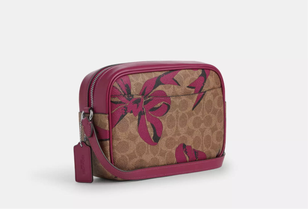 NWT Coach Medium Jamie Camera Bag In Signature Canvas & Leather