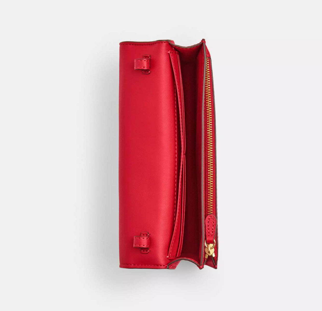 NWT Coach Anna Foldover Clutch Crossbody Bag In Signature Canvas