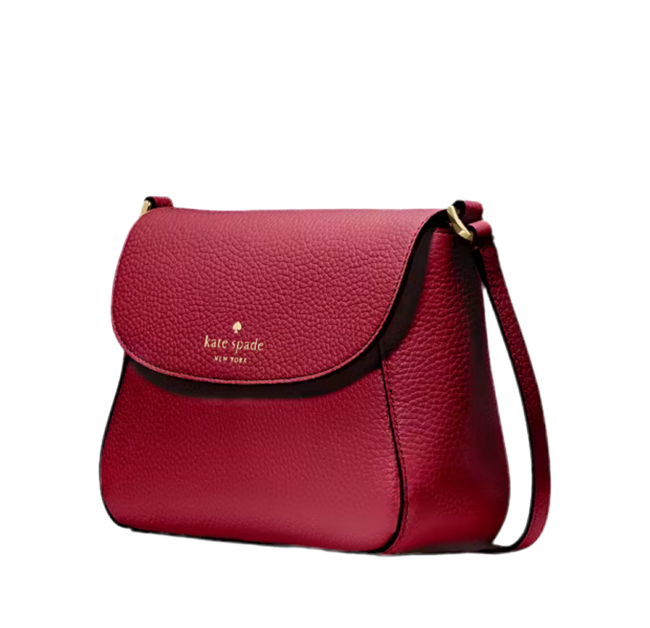NWT Kate Spade Monica Small Flap Crossbody Leather Bag In Red