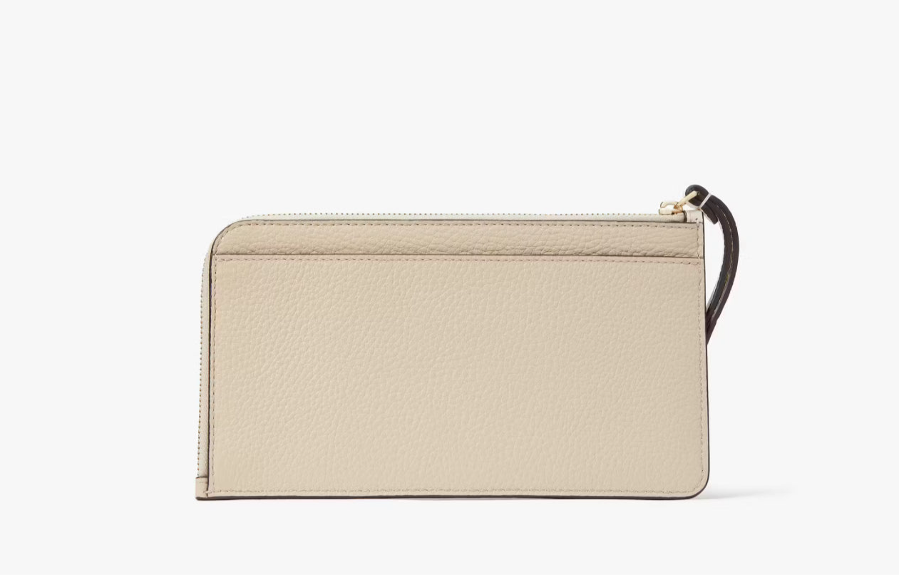 NWT Kate Spade Lucy Colorblock Leather Medium L-Zip Wristlet KE575