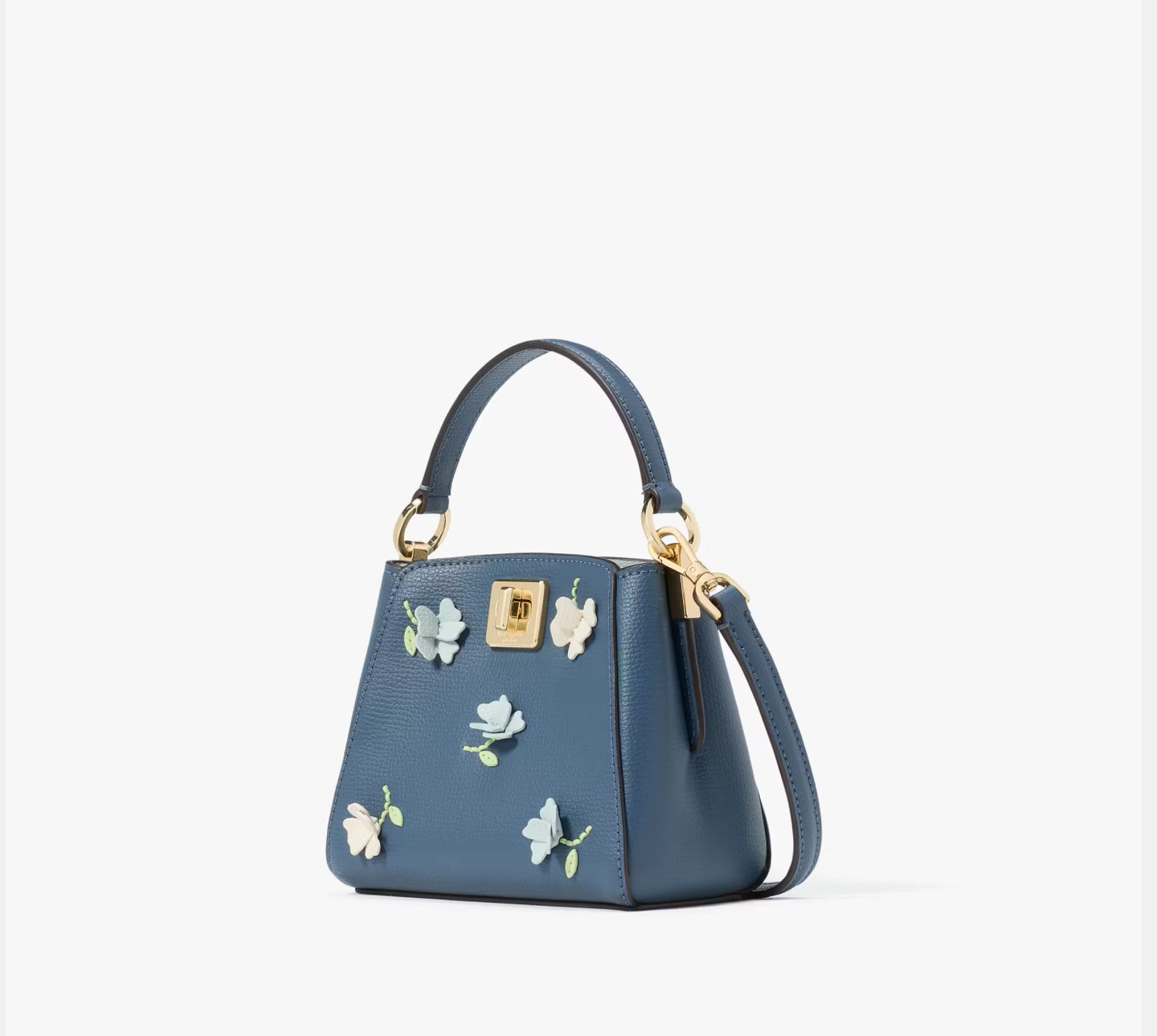 NWT Kate Spade Phoebe Floral Applique Mini Top Handle Crossbody