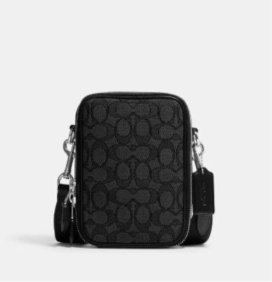 NWT Coach Unisex Stanton Crossbody In Signature Jacquard & Leather