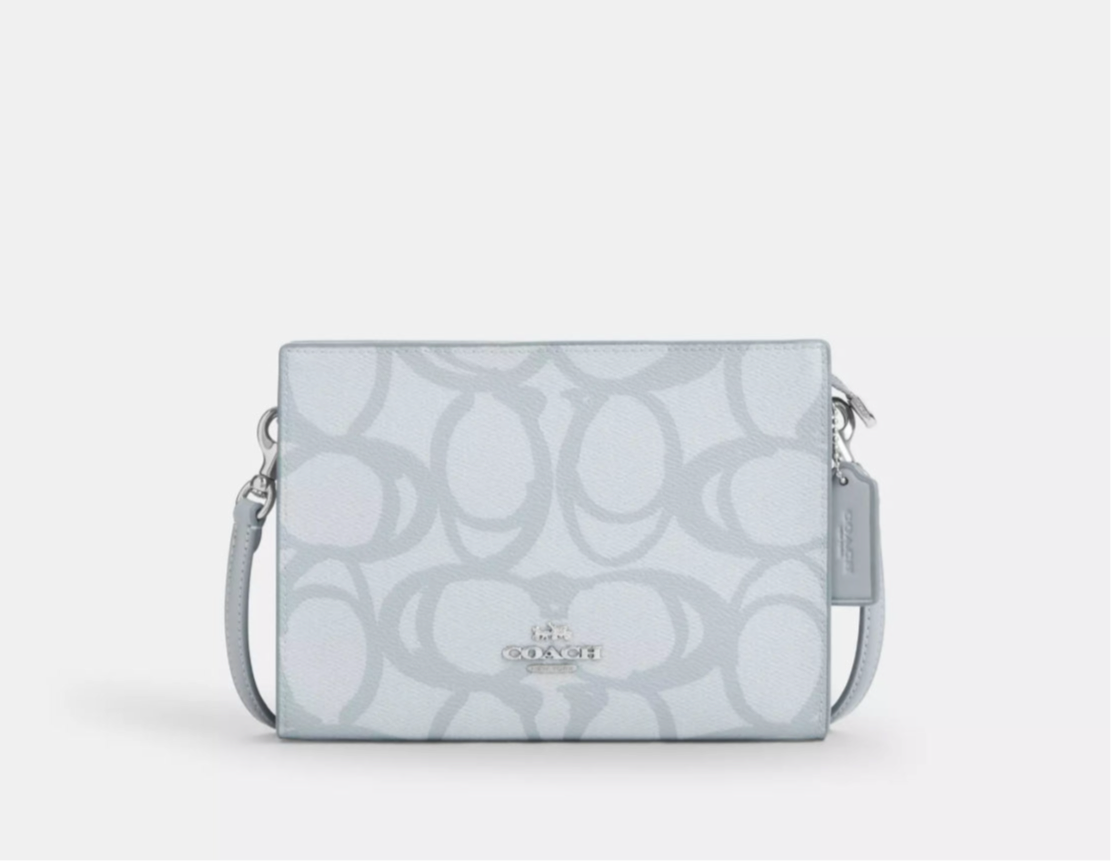 NWT Coach Slim Crossbody Bag In Sketch Signature Canvas
