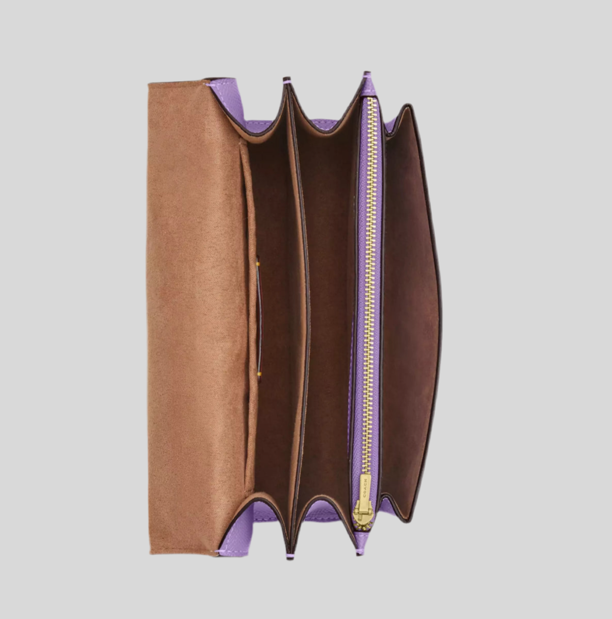 NWT Coach Klare Crossbody Leather Bag In Silver/Iris