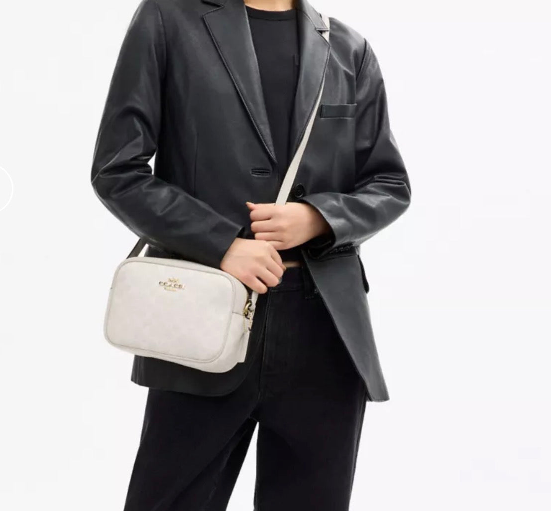 NWT Coach Medium Jamie Camera Crossbody Bag In Signature Canvas