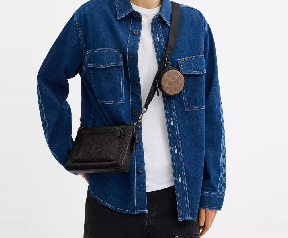 Coach Men’s Holden Crossbody In Signature Canvas & Leather