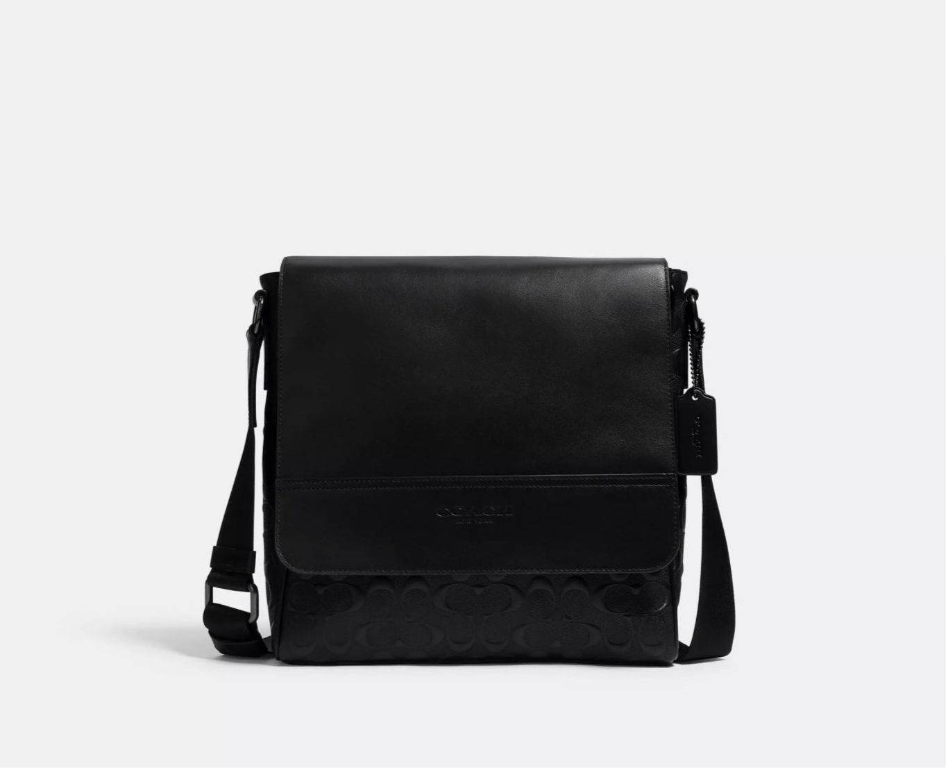 NWT Coach Houston Map Bag In Signature Leather