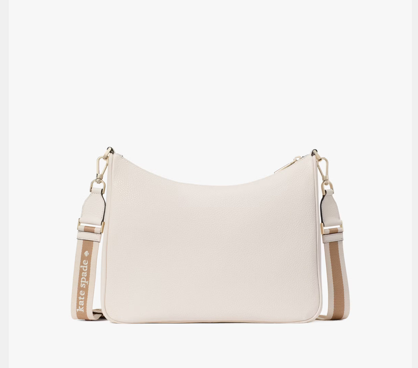 NWT Kate Spade Emma Large Leather Crossbody In Parchment