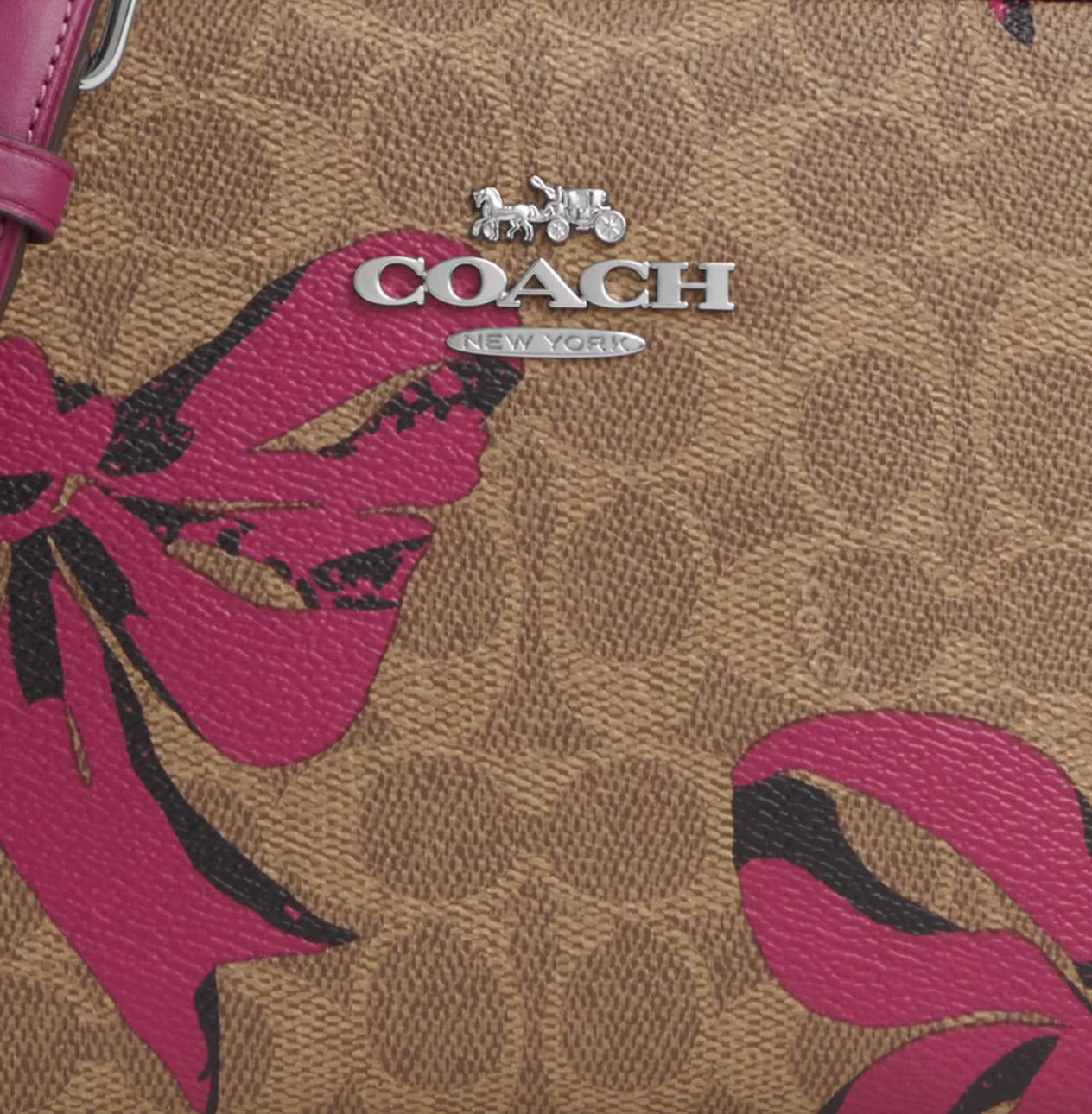 NWT Coach Medium Jamie Camera Bag In Signature Canvas & Leather