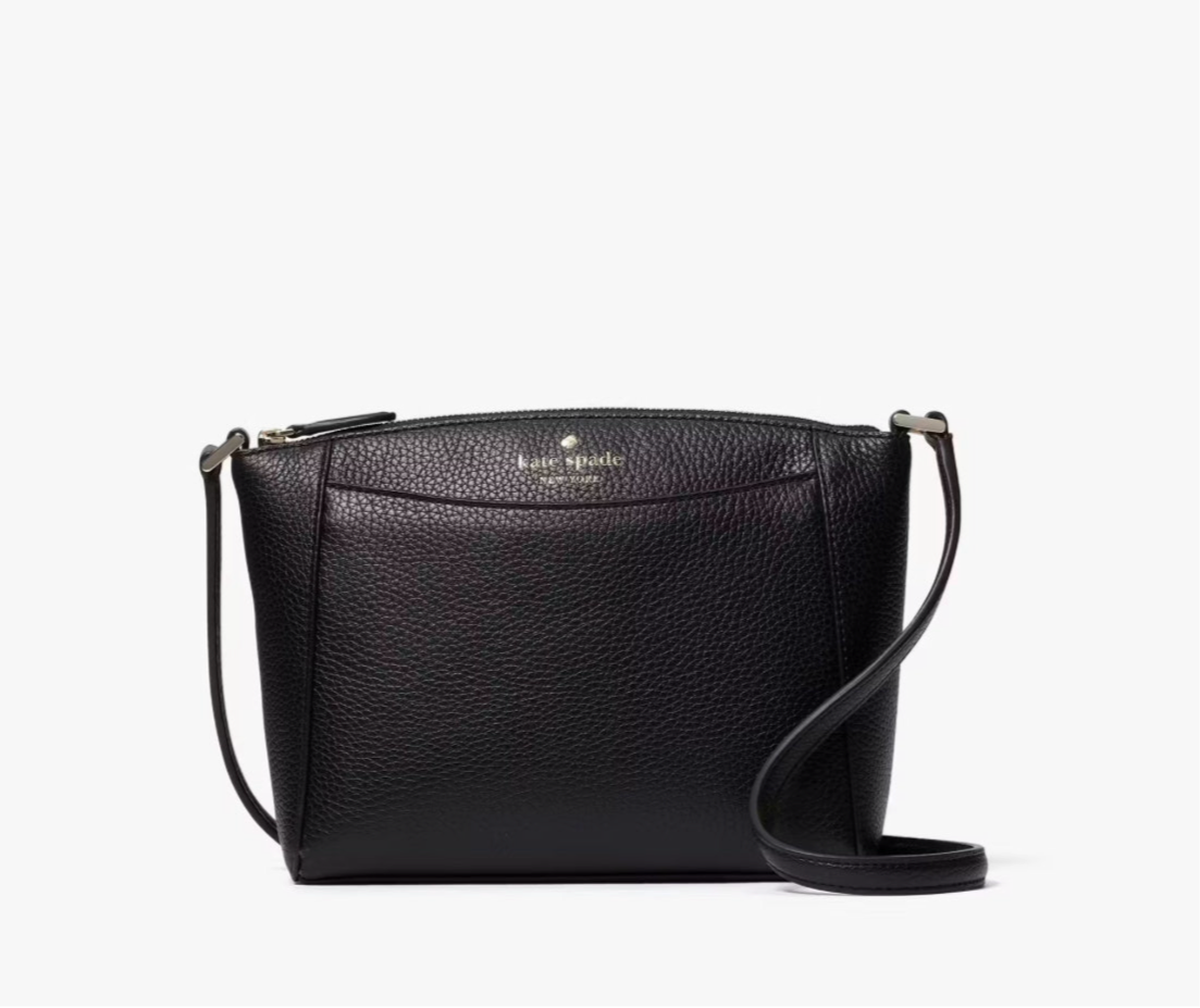 NWT Kate Spade Leather Monica Small Crossbody Bag In Black