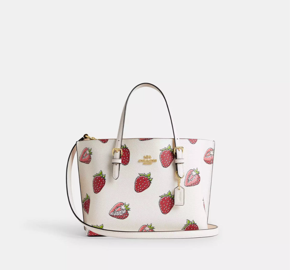 トートバッグ COACH Mollie Tote Bag With Strawberry Print CAQ65 Coach Mollie Tote Bag With Strawberry Print | Brixton Baker