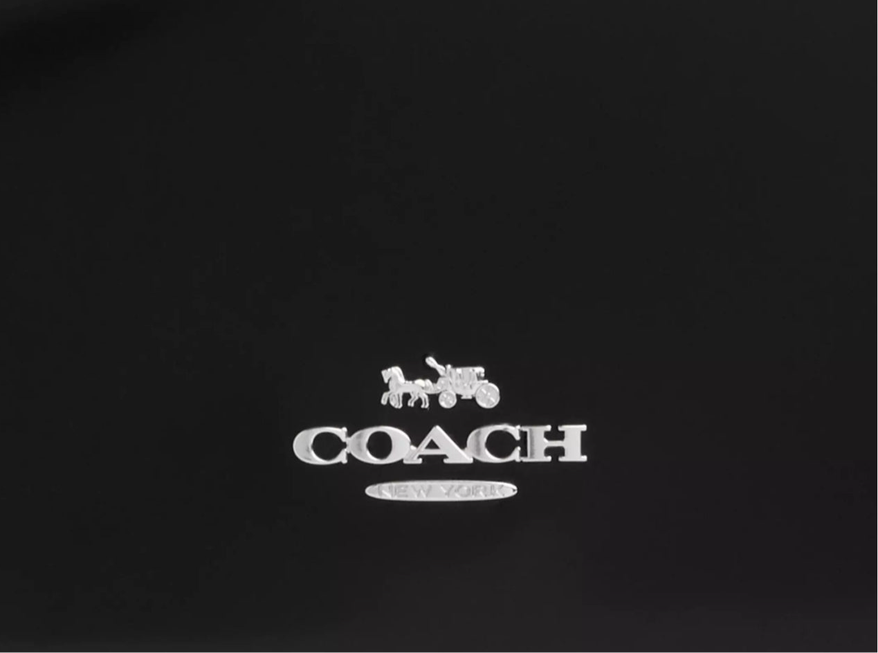 NWT Coach Quinn Leather Bag CY657 In Silver/Black