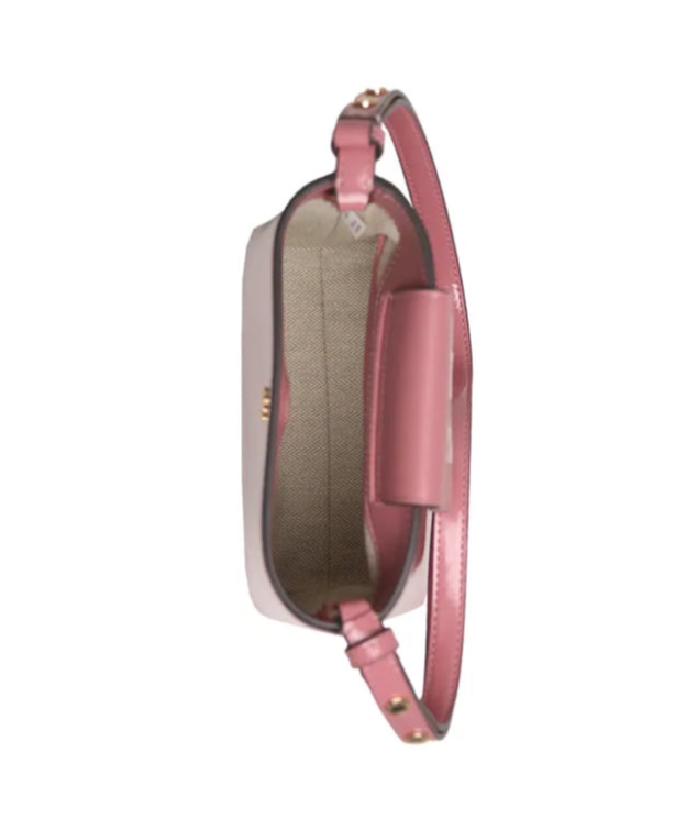NWT Tory Burch Emerson Patent Leather Small Bucket/Crossbody Bag in Pink
