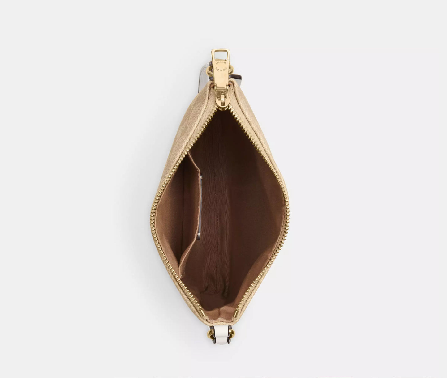 NWT COACH Mini Rowan File Bag In Signature Canvas and Leather