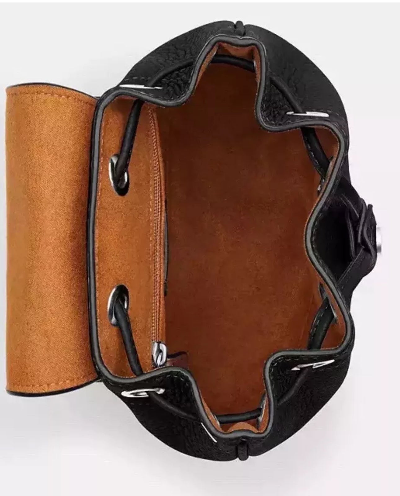 NWT Coach Amelia Convertible Backpack In Leather -Black