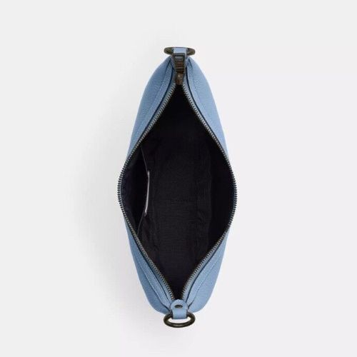 NWT Coach Aria Shoulder Leather Crossbody Bag In Light Blue