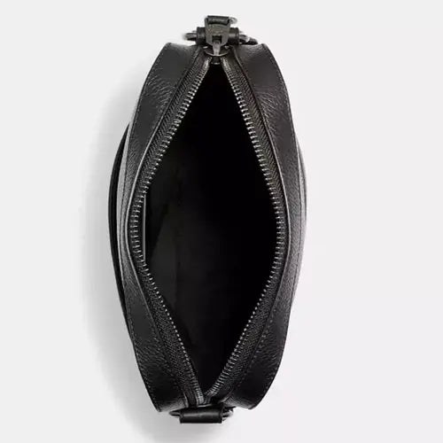 NWT Coach 4010 Men's Houston Flight Bag In Refined Pebble Leather-Black color