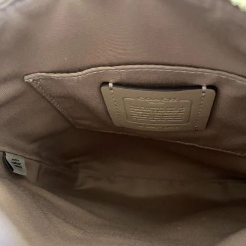 NWT Coach Mini Rowan File Crossbody Bag In Signature Canvas & Leather