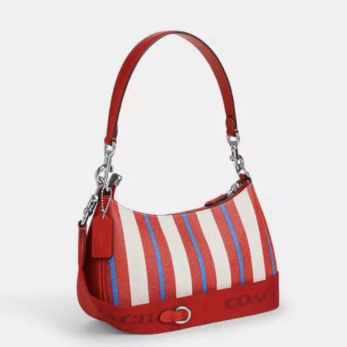 Coach stripe shoulder buy bag