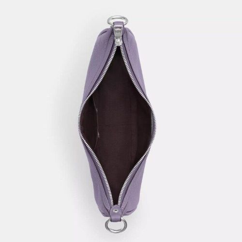 NWT Coach Aria Shoulder Leather Crossbody Bag In Light Violet