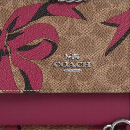 Coach Klare Crossbody Bag In Signature Canvas With Bow Print