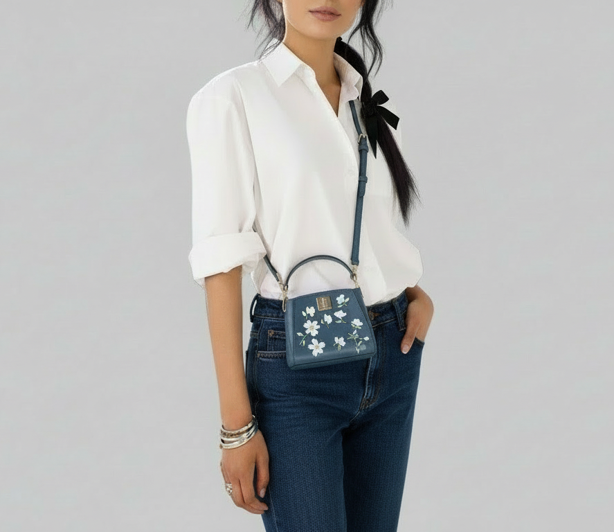 NWT Kate Spade Phoebe Floral Applique Mini Top Handle Crossbody