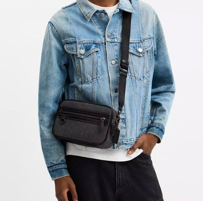 NWT Coach Medium Jamie Camera Crossbody Bag In Signature Canvas & Leather