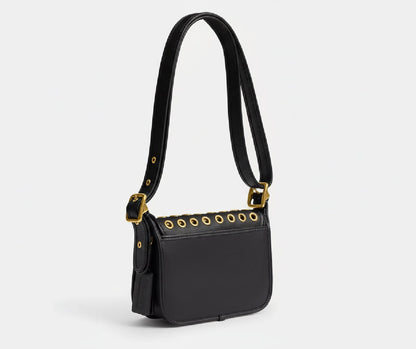 NWT Coach Patricia Legacy Bag 19 With Grommets In Brass/Black